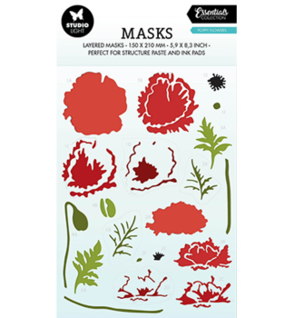 Studio Light - Schablone "Poppy Flowers" Stencil  