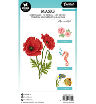Studio Light - Schablone "Poppy Flowers" Stencil  