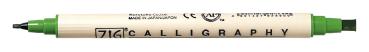 Kalligraphie-Stift hellgrün - 2 Spitzen 2mm + 5 mm