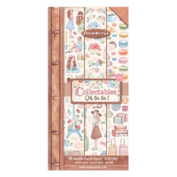 Stamperia - Designpapier "Create Happiness Oh lá lá " Paper Pack 6x12 Inch - 10 Bogen