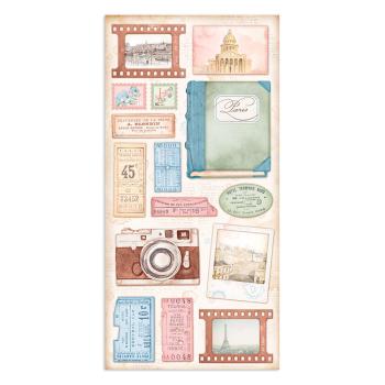 Stamperia - Designpapier "Create Happiness Oh lá lá " Paper Pack 6x12 Inch - 10 Bogen