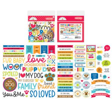 Doodlebug Design - Stanzteile "Doggone Cute" Chit Chat