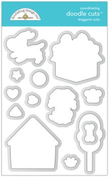 Doodlebug Design - Stanzschablone "Doggone Cute" Doodle Cuts