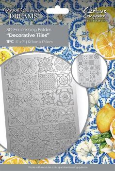 Crafters Companion - Prägefolder "Decorative Tiles" 3D Embossingfolder