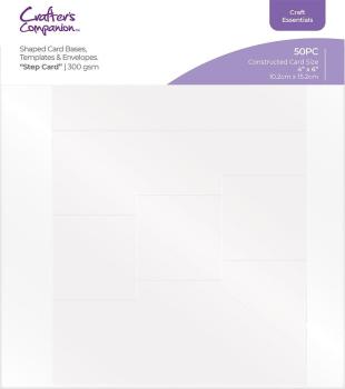 Crafters Companion - vorgestanzte Kartenrohlinge "Step Card" Die-Cut Card Bases & Envelopes
