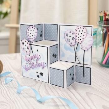 Crafters Companion - vorgestanzte Kartenrohlinge "Tri-fold Shutter Card" Die-Cut Card Bases & Envelopes
