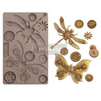 Re-Design with Prima - Gießform "Mechanical Insectica" Mould 5x8 Inch