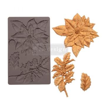 Re-Design with Prima - Gießform "Perfect Poinsettia" Mould 5x8 Inch