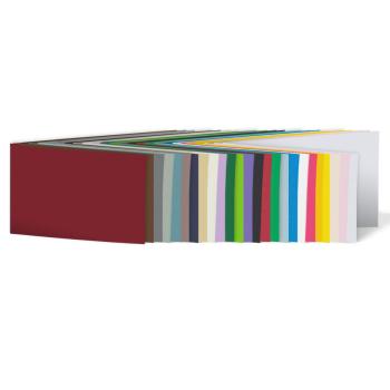 Sortiment "25 Farben Premium " 25x Faltkarten in 25 Farben DIN Lang - farbig sortiert