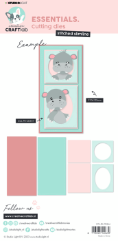Creative Craft Lab - Studio Light - Stanzschablone "Stitched Slimline " Dies
