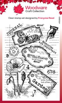 Woodware - Stempel "Label Page " Clear Stamps