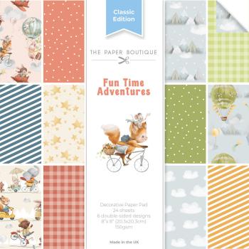 The Paper Boutique - Designpapier "Fun Time Adventures" Decorative Paper 8x8 Inch - 36 Bogen