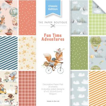 The Paper Boutique - Designpapier "Fun Time Adventures" Decorative Paper 6x6 Inch 24 Bogen