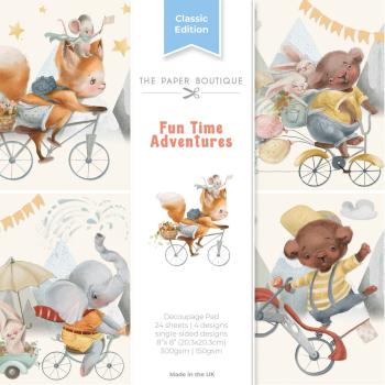 The Paper Boutique - Designpapier "Fun Time Adventures" Decorative Paper 8x8 Inch - 24 Bogen
