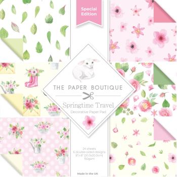 The Paper Boutique - Designpapier "Springtime Travel" Decorative Paper 8x8 Inch - 36 Bogen