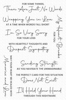 My Favorite Things Stempelset "So Very Sorry for Your Loss" Clear Stamps