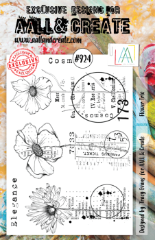 AALL and Create - Stempel A6 "Flower Trio" Clear Stamps