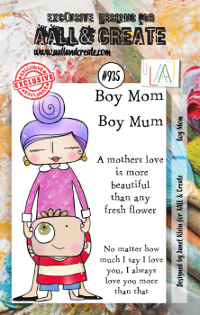 AALL and Create - Stempelset A7 "Boy Mom" Clear Stamps