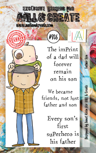 AALL and Create - Stempelset A7 "Father Son" Clear Stamps