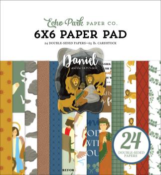 Echo Park - Designpapier "Daniel And The Lion's Den" Paper Pack 6x6 Inch - 24 Bogen