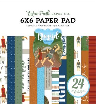 Echo Park - Designpapier "David And Goliath" Paper Pack 6x6 Inch - 24 Bogen