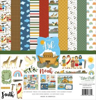 Echo Park - Designpapier "Noah's Ark" Collection Kit 12x12 Inch - 12 Bogen