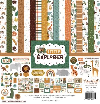 Echo Park - Designpapier "Little Explorer" Collection Kit 12x12 Inch - 12 Bogen