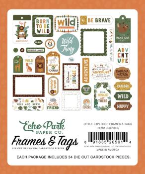 Echo Park - Stanzteile & Anhänger "Little Explorer" Frames & Tags 