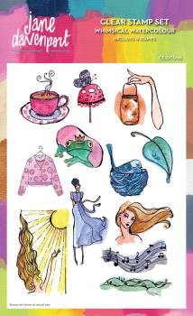 Creative Expressions - Stempelset "Whimsical Watercolour" Clear Stamps 6x8 Inch Design by Jane Davenport