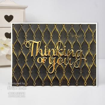 Creative Expressions - 3D Embossingfolder 8x8 Inch "Padded Quilt" Prägefolder Design by Sue Wilson