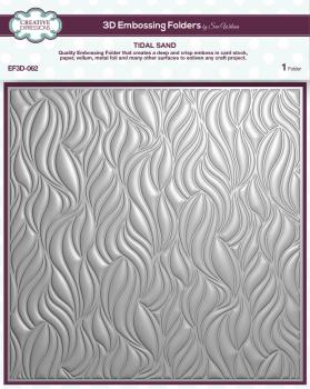 Creative Expressions - 3D Embossingfolder 8x8 Inch "Tidal Sand" Prägefolder Design by Sue Wilson