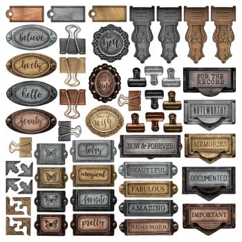 Simple Stories - Stanzteile "Metal Hardware " Die Cuts