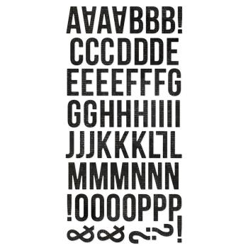 Simple Stories - Aufkleber "Vintage Black" Foam Alphas Stickers 