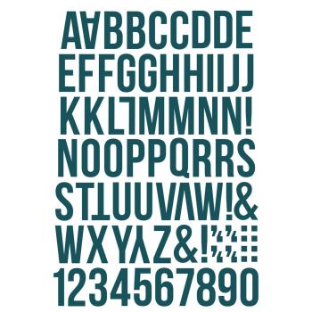 Simple Stories - Aufkleber "Color Vibe Darks Alphabet" Sticker Book