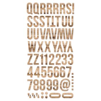Simple Stories - Aufkleber "Hickory" Foam Alphas Stickers 