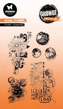 Studio Light - Stempelset "Flower Elements" Clear Stamps Grunge Collection