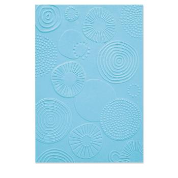 Sizzix - 3D Prägefolder "Abstract Rounds" Embossing Folder Design by Lisa Jones