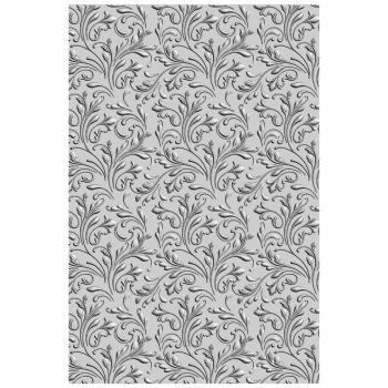 Sizzix - 3D Prägefolder "Floral Scrolls" Embossing Folder