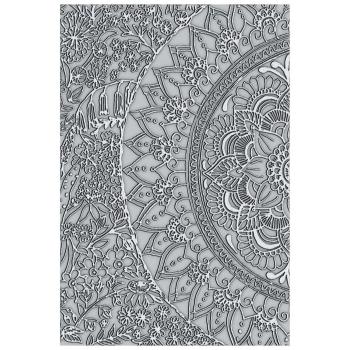 Sizzix - 3D Prägefolder "Half Mandala" Embossing Folder Design by Jessica Schott