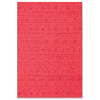 Sizzix - 3D Prägefolder "Winter Sweater" Embossing Folder Design by Kath Breen