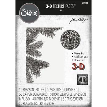 Sizzix - 3D Prägefolder "Pine Branches" Embossing Folder Design by Tim Holtz