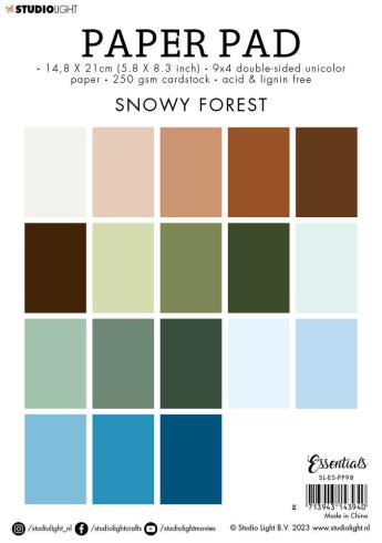 Studio Light - Cardstock "Snowy Forest" Paper Pad A5 - 36 Bogen 