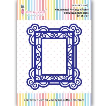 Dress My Craft - Stanzschablone "Ornamental Rectangle Frame" Dies