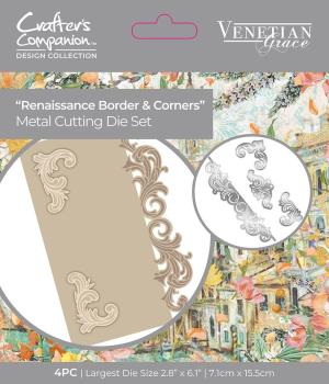 Crafters Companion - Stanzschablone "Renaissance Border & Corners" Dies