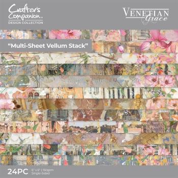 Crafters Companion - Pergamentpapier "Venetian Grace" Vellum 6x6 - 24 Bogen