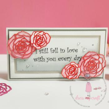 Dress My Craft - Stanzschablone "Rose Frame" Dies