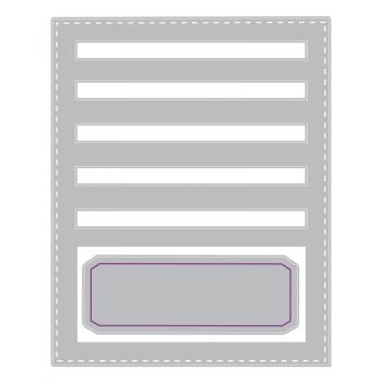 Sizzix - Stanzschablone "Stitched Slots" Thinlits Craft Dies by Tim Holtz