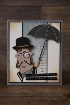 Preview: Sizzix - Stanzschablone "The Gent" Thinlits Craft Dies by Tim Holtz