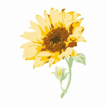 Sizzix - Stempelset "Sunflower Stem" Layered Clear Stamps Design by Olivia Rose