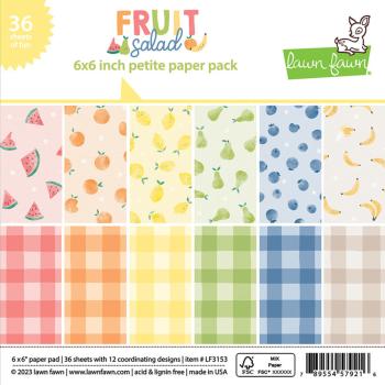 Lawn Fawn - Designpapier "Fruit Salad" Paper Pad 6x6 Inch - 36 Bogen